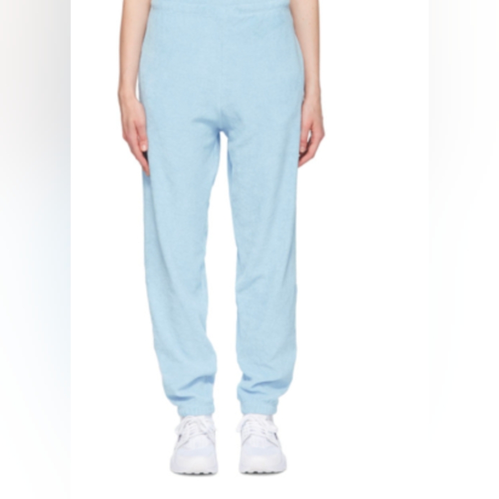 Gil Rodriguez • BEACHWOOD Terry Cloth Lounge Joggers in Baby Blue